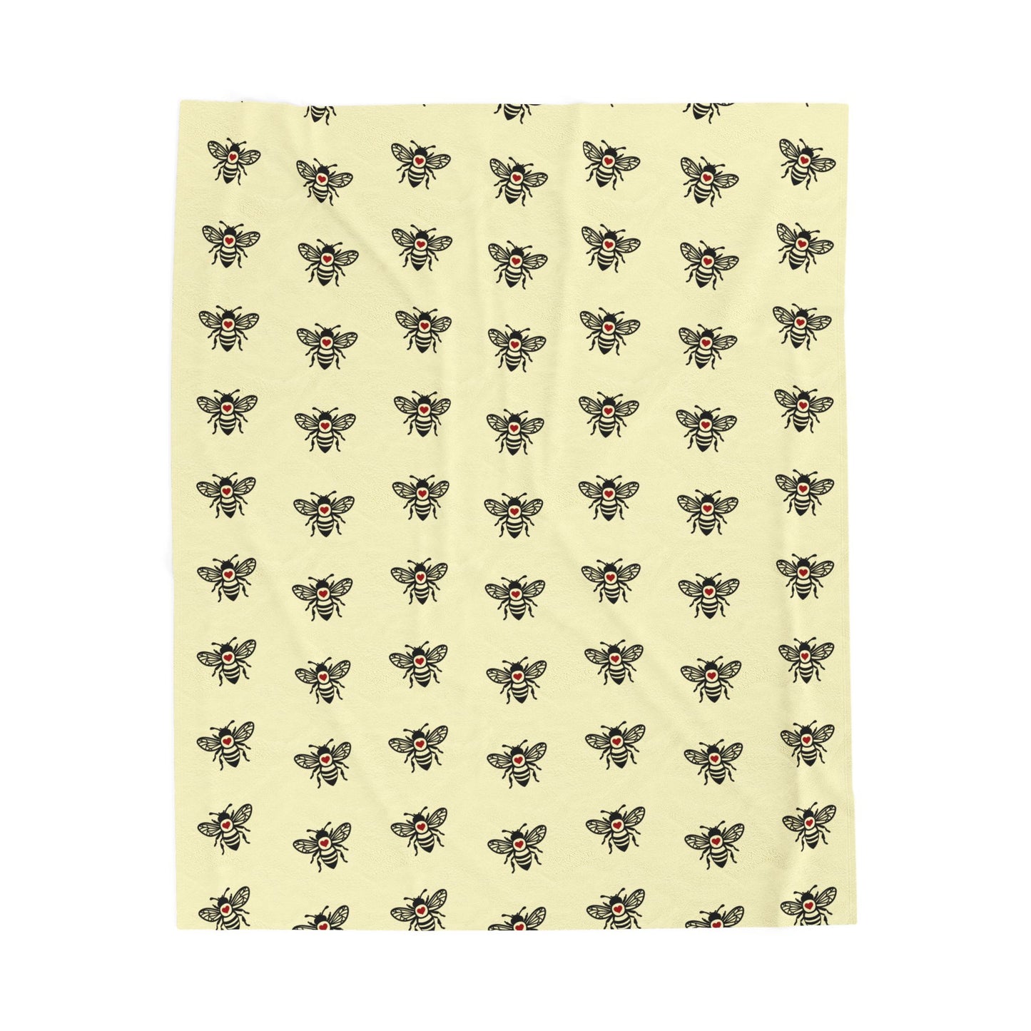 Bee Cozy Velveteen Plush Blanket