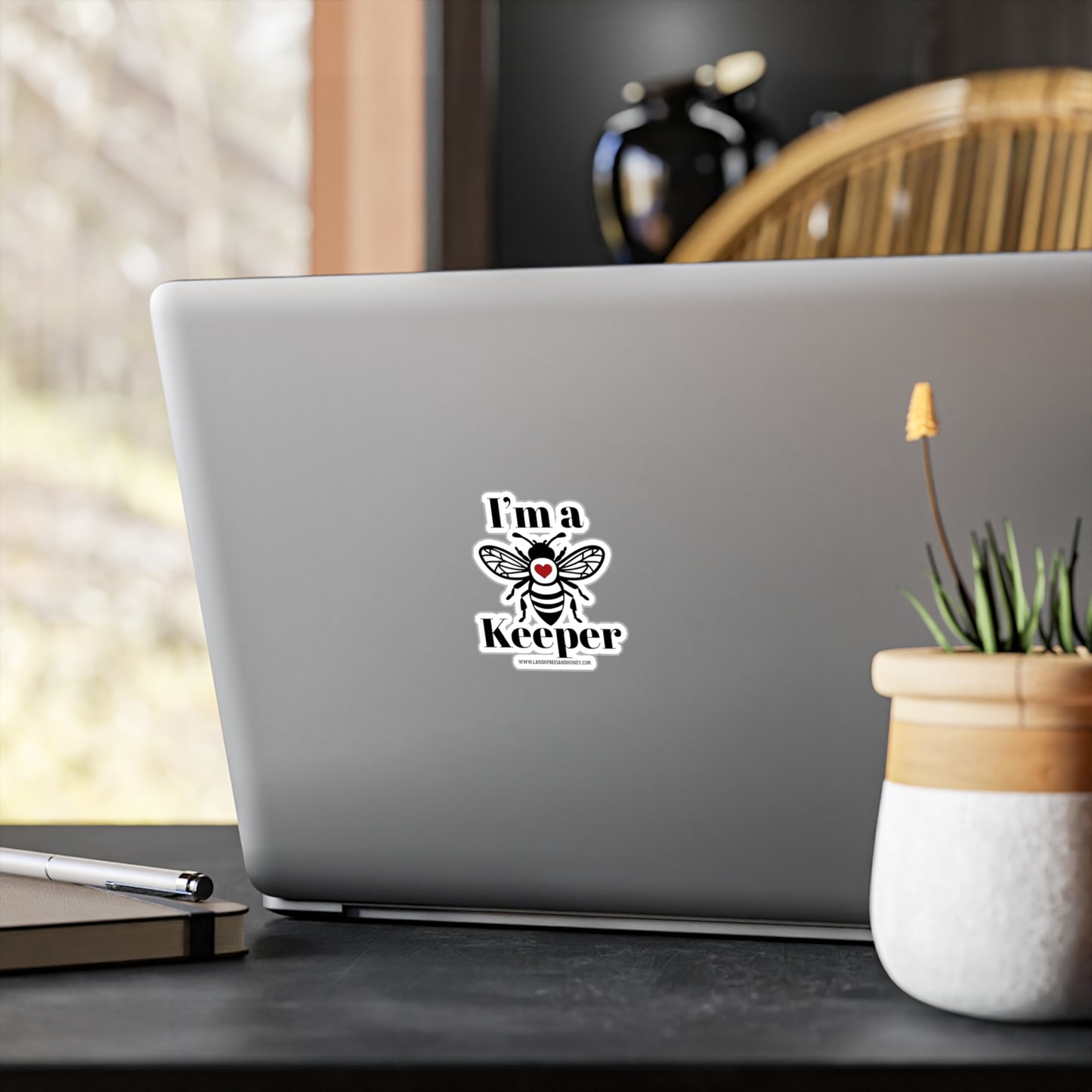 Bee Keeper (with LBH Website) Vinyl Decals - Cute and Playful Home Decor