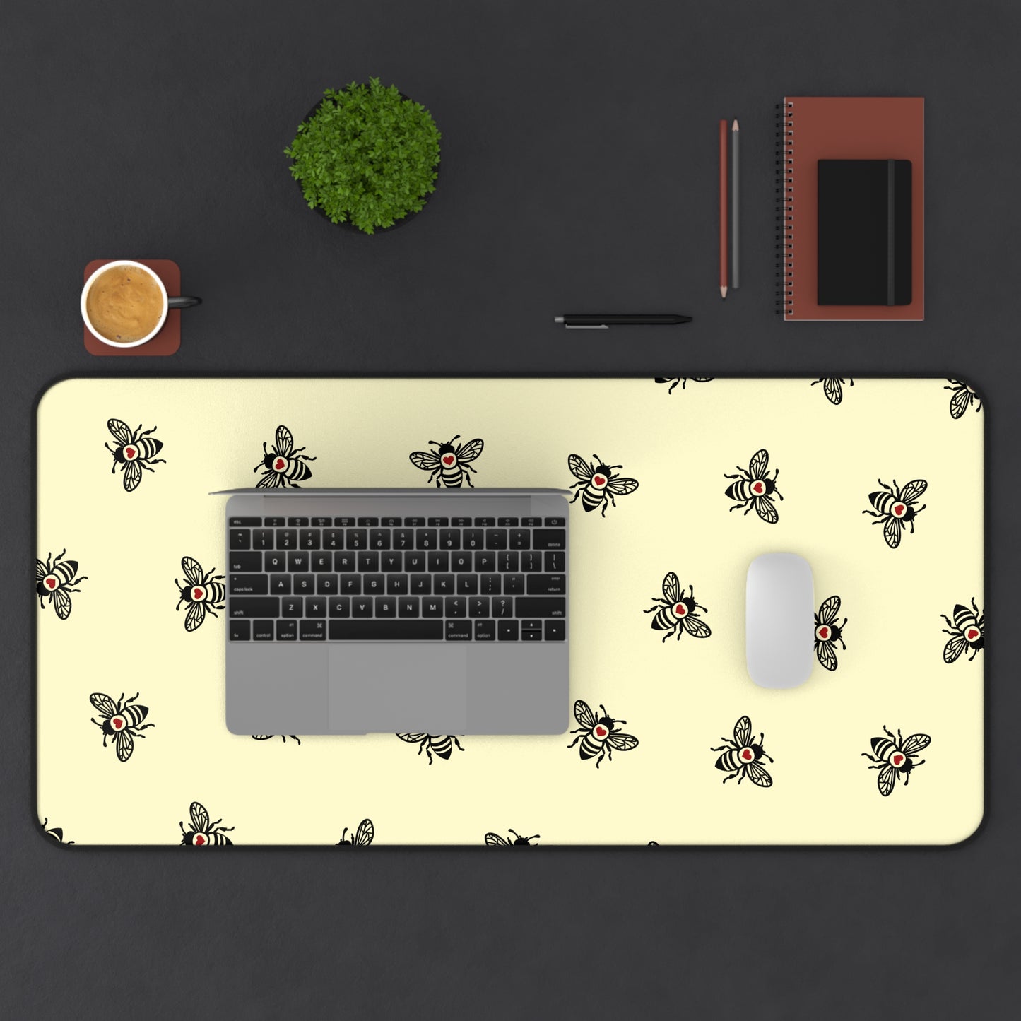 Buzz Up Your Desk with Our Bee-Patterned Mouse Pad