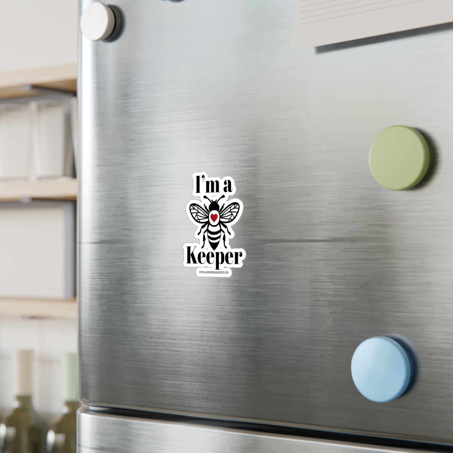 Bee Keeper (with LBH Website) Vinyl Decals - Cute and Playful Home Decor