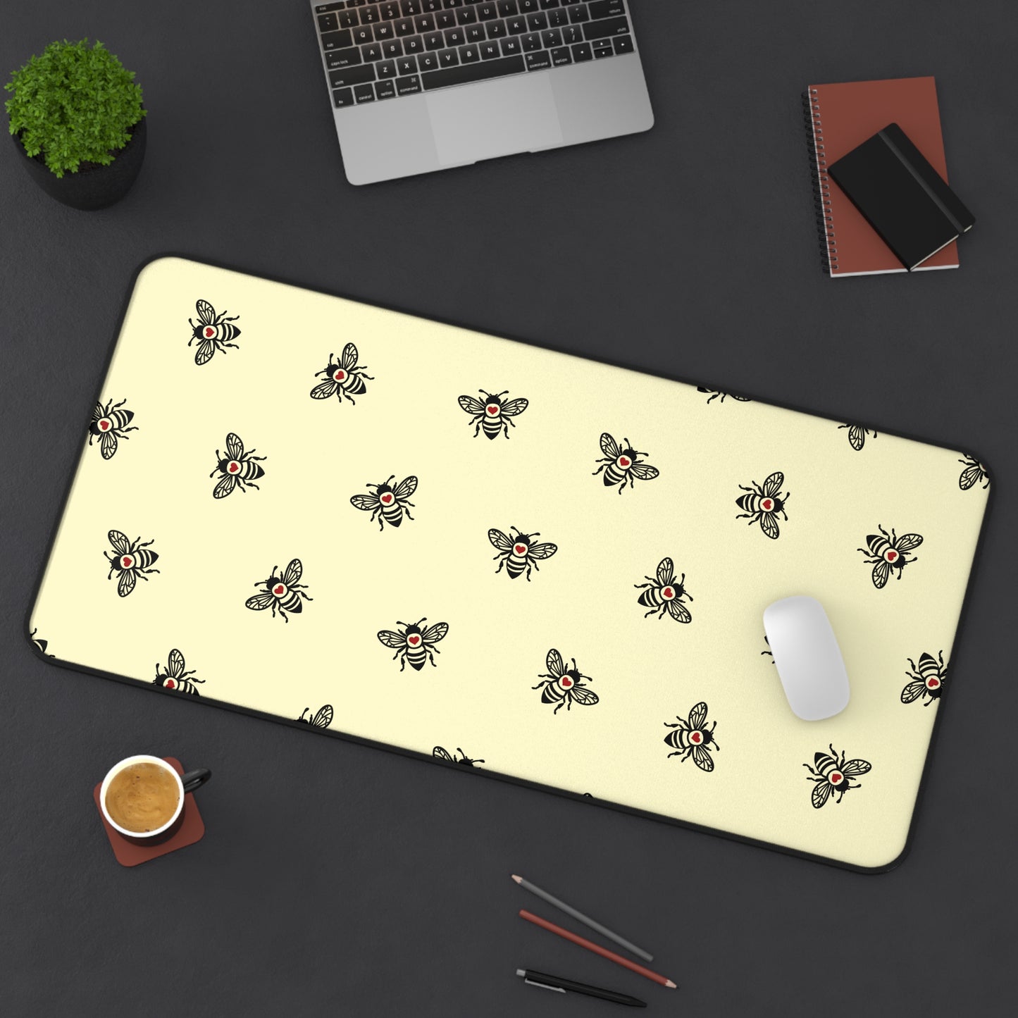 Buzz Up Your Desk with Our Bee-Patterned Mouse Pad