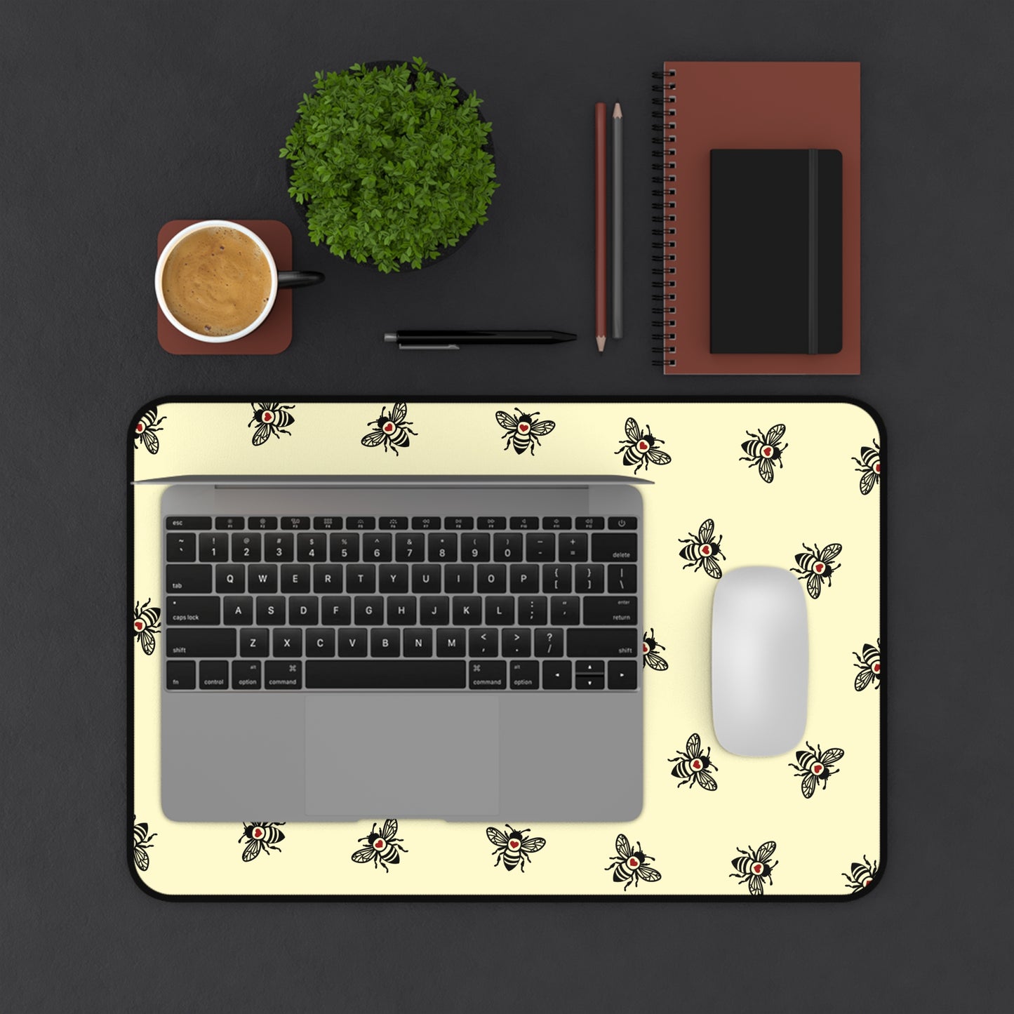 Buzz Up Your Desk with Our Bee-Patterned Mouse Pad