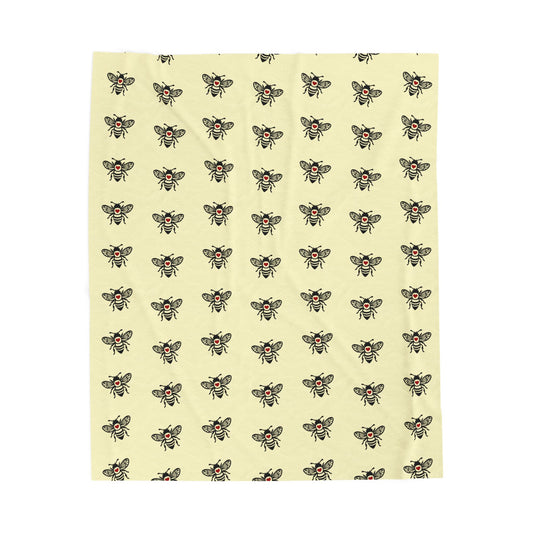 Bee Cozy Velveteen Plush Blanket