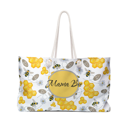Mama Bee Weekender Bag - Stylish Tote for Moms, Perfect for Travel & Special Occasions